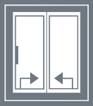 Schemes for opening lift & slide doors HST
