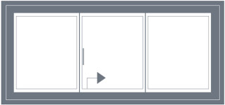 Schemes for opening lift & slide doors HST